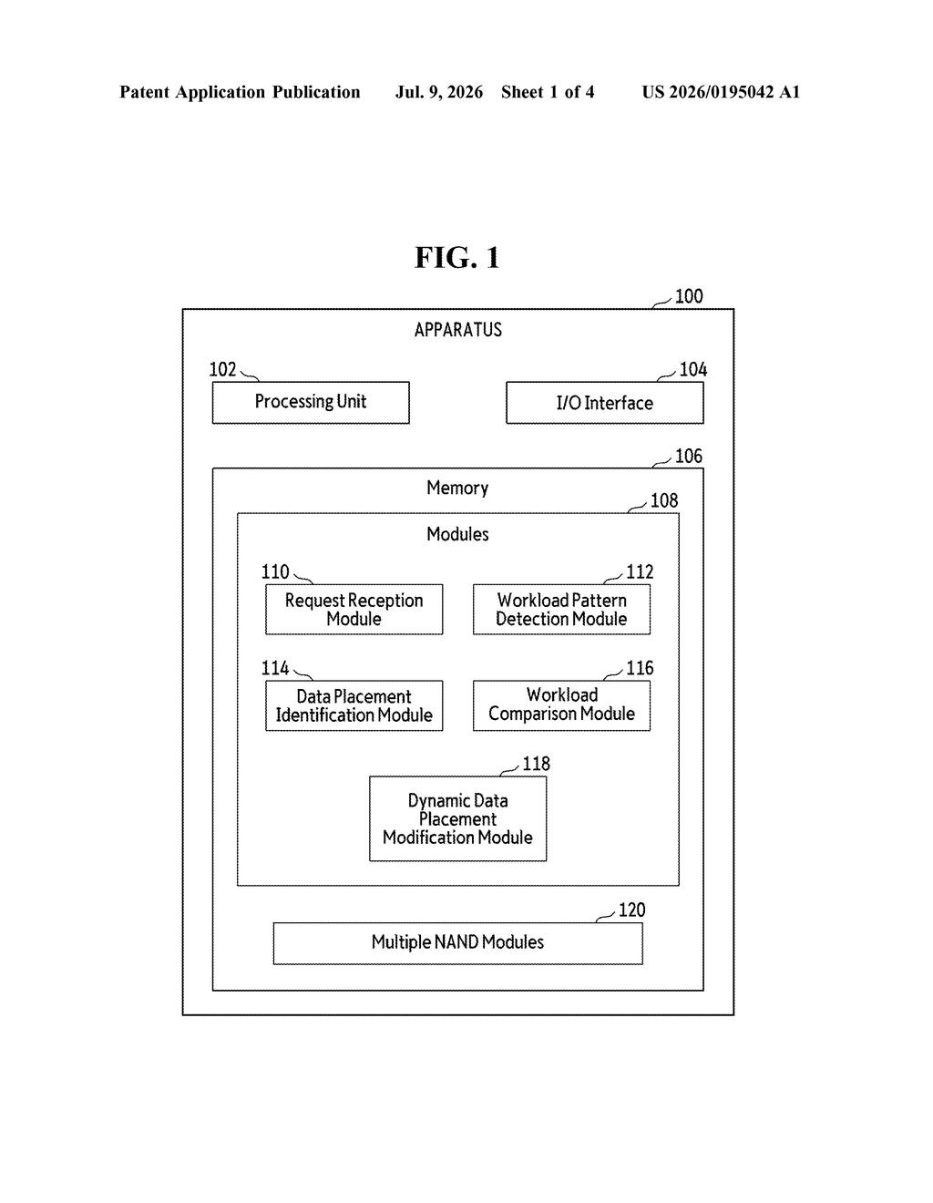 Samsung Patent: Self-Tuning Storage Device QoS System — figure from US 2026/0195042 A1