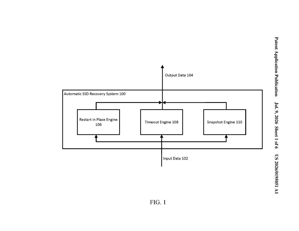 Google Patent: Automated SSD Recovery for Cloud VMs — figure from US 2026/0195051 A1