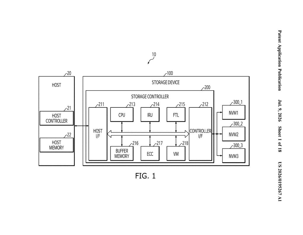 Samsung Patent: Predictive SSD Mapping Table Loading — figure from US 2026/0195267 A1