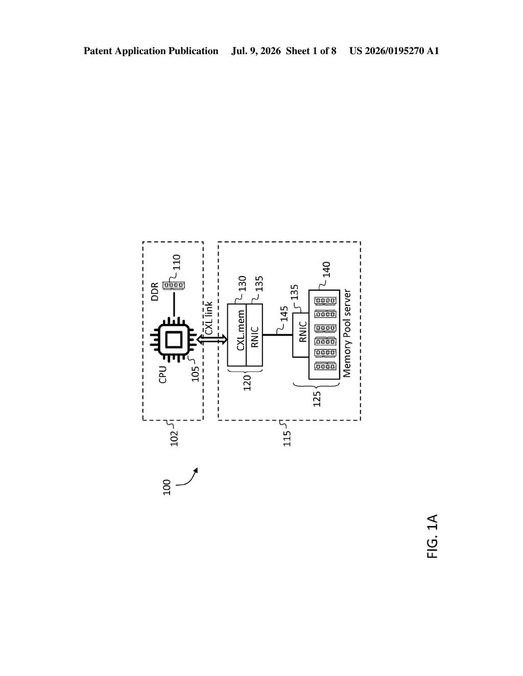 Samsung Patent: Interface for Remote Memory Access — figure from US 2026/0195270 A1