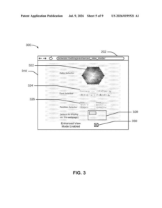 Patent drawing: Microsoft Patent Reveals AI Tool That Strips Webpages to Your Preferences