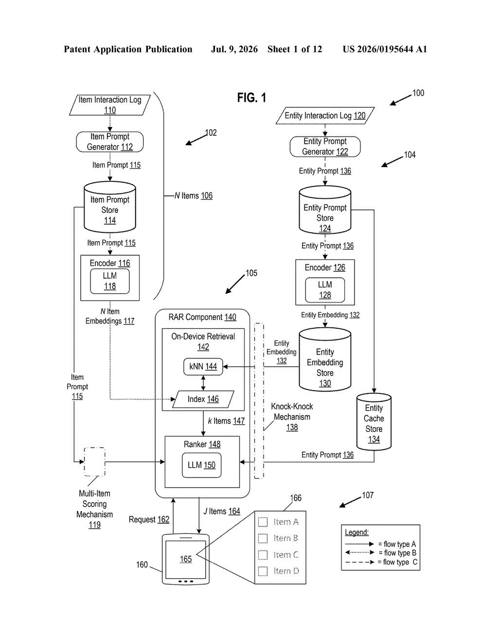 Microsoft Patent: Training AI to Rank and Retrieve Content — figure from US 2026/0195644 A1