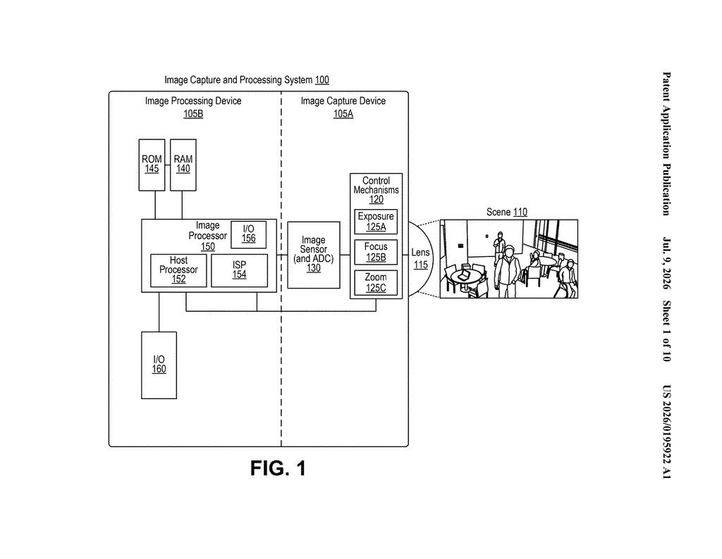 Qualcomm Patent: Calibrating Sensors Using Stars and the Sun — figure from US 2026/0195922 A1