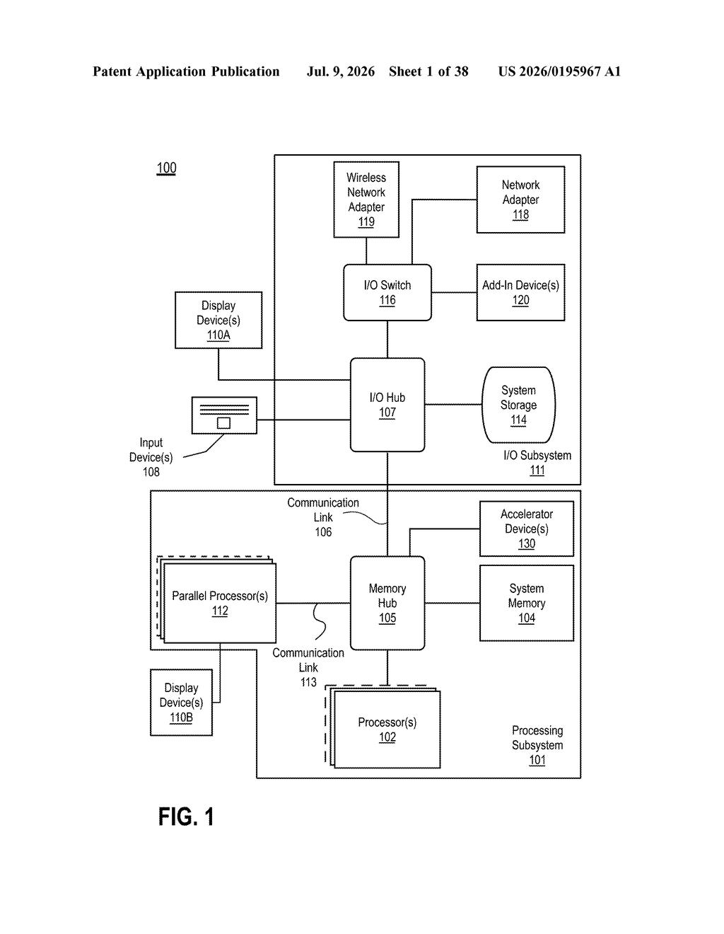 Intel Patent: Faster Ray Tracing with Smarter Node Traversal — figure from US 2026/0195967 A1