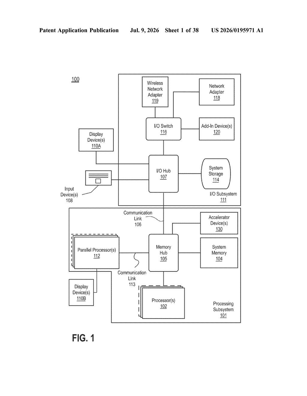 Intel Patent: BVH-Accelerated Rasterization for GPUs — figure from US 2026/0195971 A1