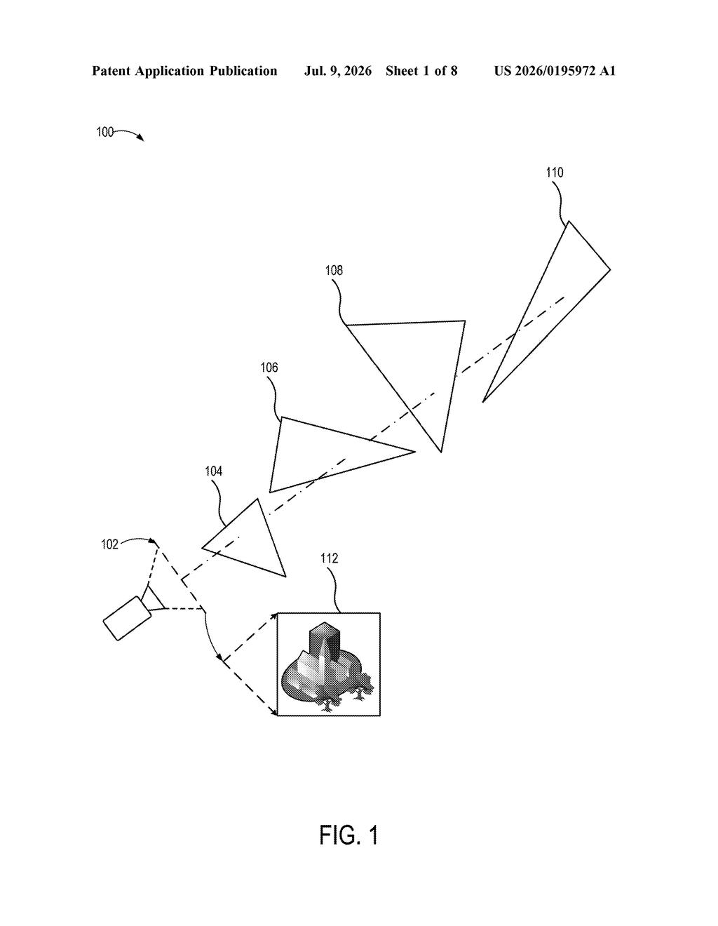 Apple Patent: Triangle-Based 3D Scene Rendering Explained — figure from US 2026/0195972 A1