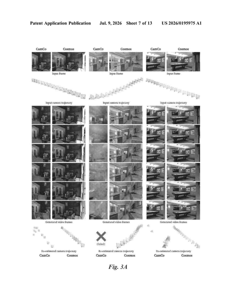 Nvidia Patent: Camera-Controlled AI Video World Models — figure from US 2026/0195975 A1