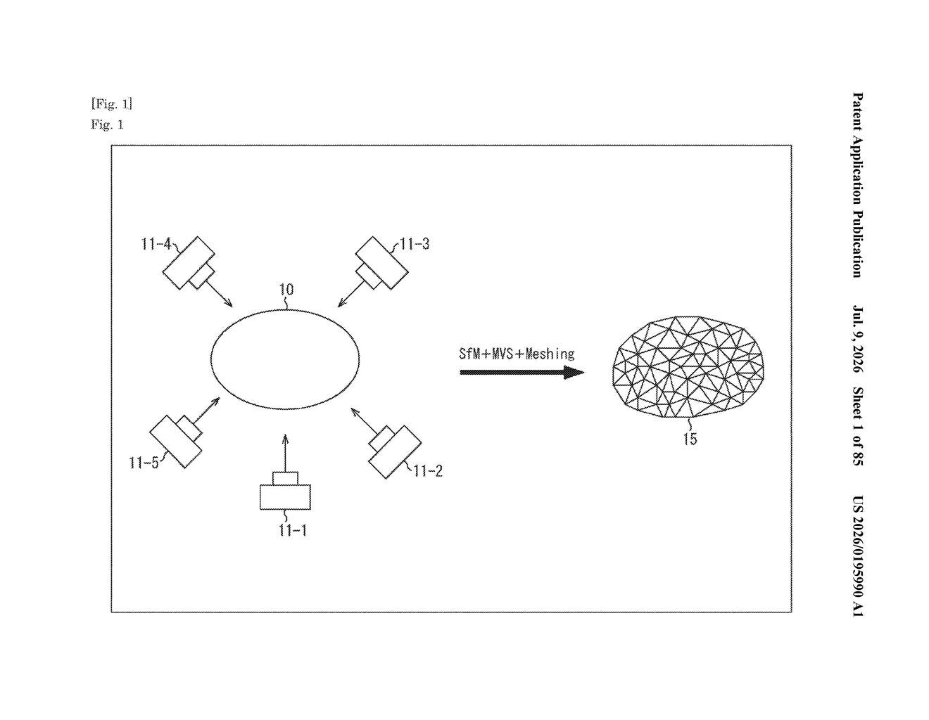 Sony Patent: Two-Stage 3D Scanning for Faster Modeling — figure from US 2026/0195990 A1