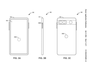 Patent drawing: Google's New Patent Teaches Your Phone to Recognize a Knuckle Tap as Yours