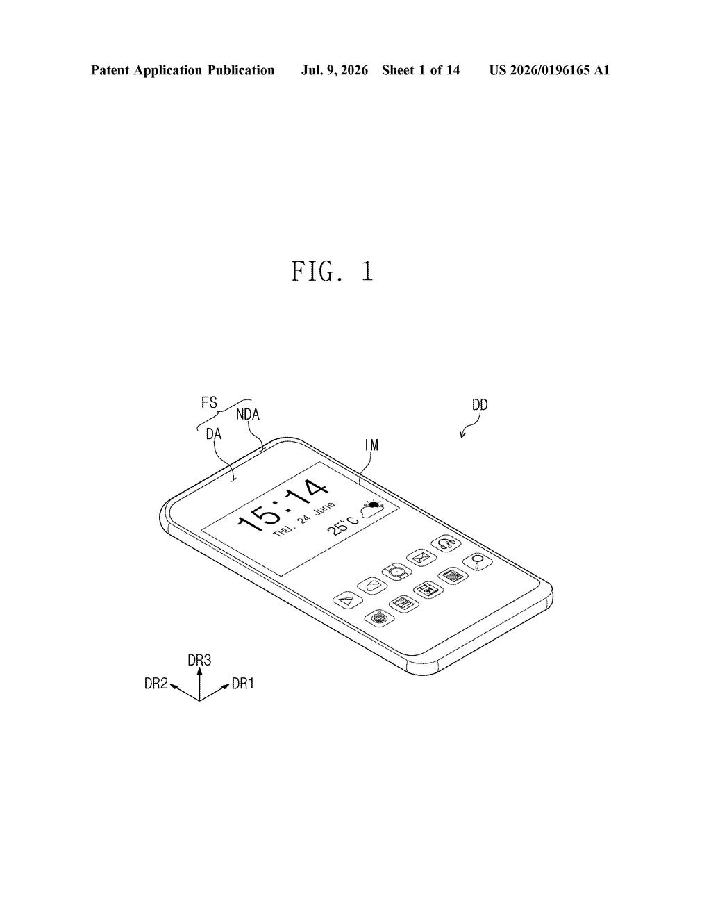 Samsung Display Pixel Circuit Patent Explained — figure from US 2026/0196165 A1