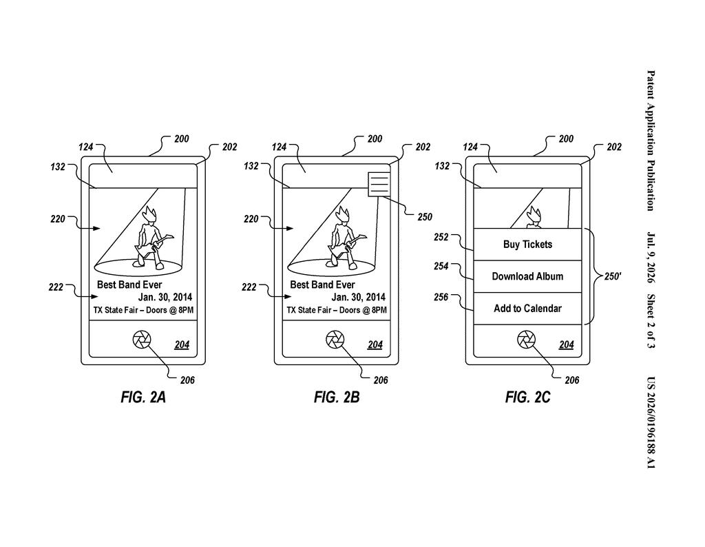 Google Patent: AI Camera That Acts on What It Sees — figure from US 2026/0196188 A1