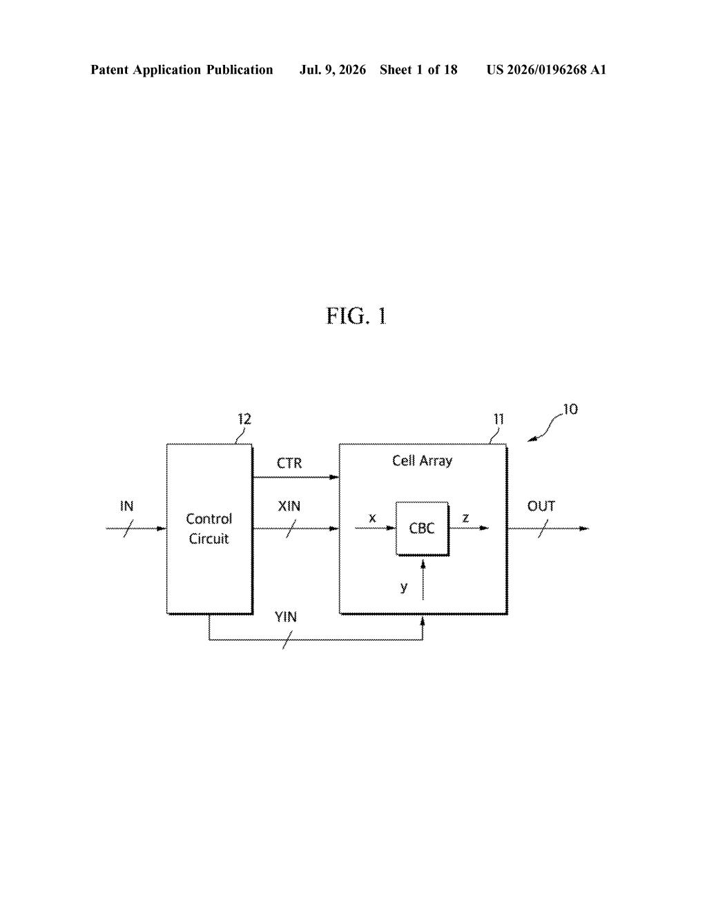Samsung Patent: Computing Bit Cell for In-Memory AI Math — figure from US 2026/0196268 A1