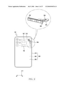 Patent drawing: Samsung Patents an Antenna That Connects to Three 5G Networks Through One Chip