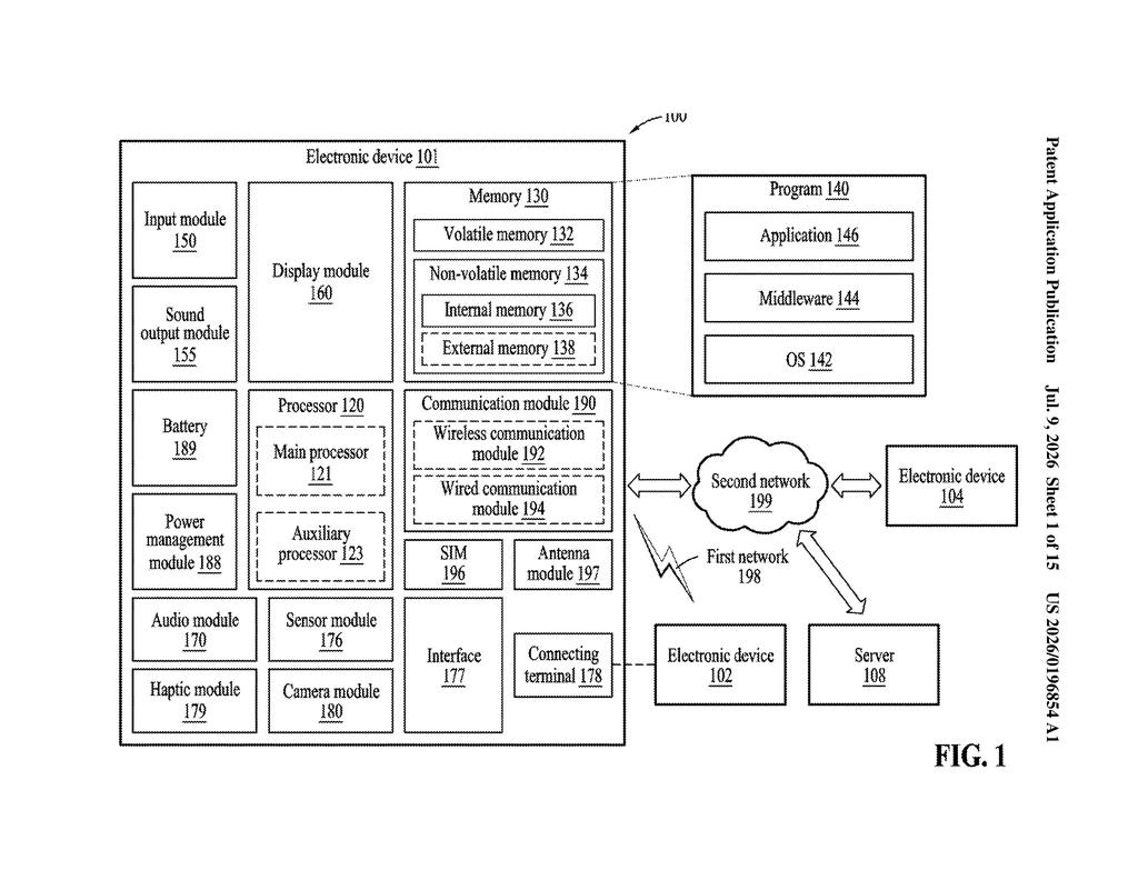 Samsung Patent: Dual-Battery Charging Switch System — figure from US 2026/0196854 A1
