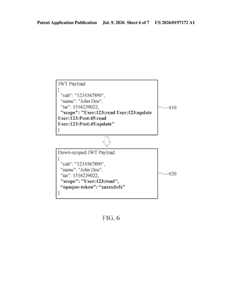 Samsung Patent: Trimming Login Tokens Before They Reach Apps — figure from US 2026/0197172 A1