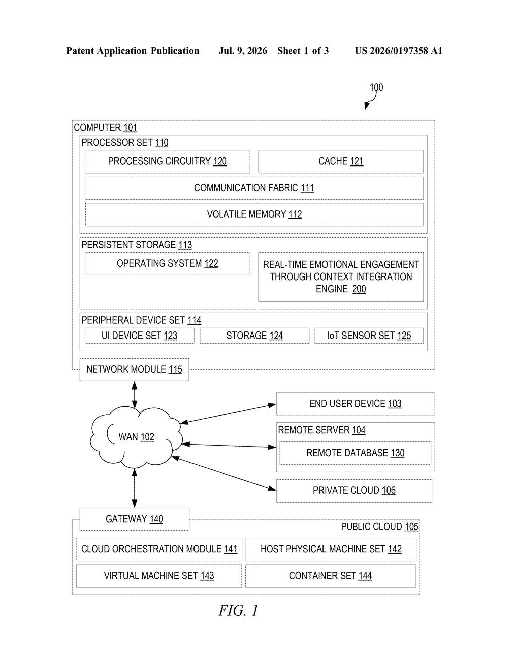 IBM Patent: Real-Time Emotion Detection for Video Calls — figure from US 2026/0197358 A1