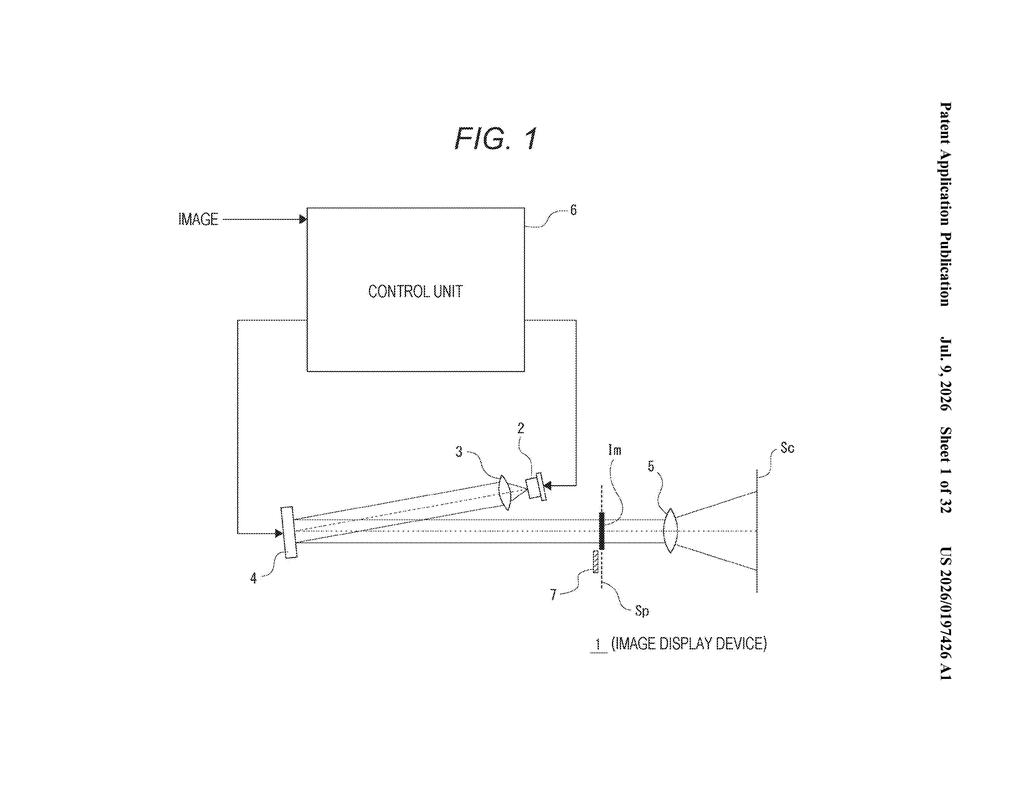 Sony Patent: Holographic Display With Hidden Ghost Image Block — figure from US 2026/0197426 A1