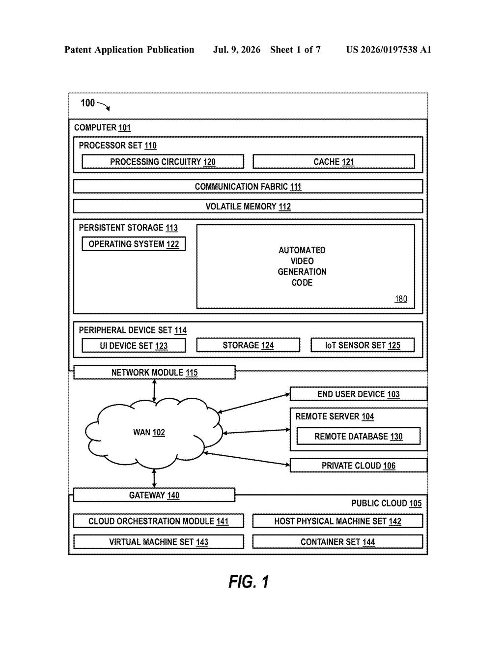 IBM Patent: AI Video Creation From Existing Footage — figure from US 2026/0197538 A1