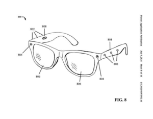 Patent drawing: IBM Files Patent to Enhance Hearing Aid Functions Through Augmented Reality Glasses