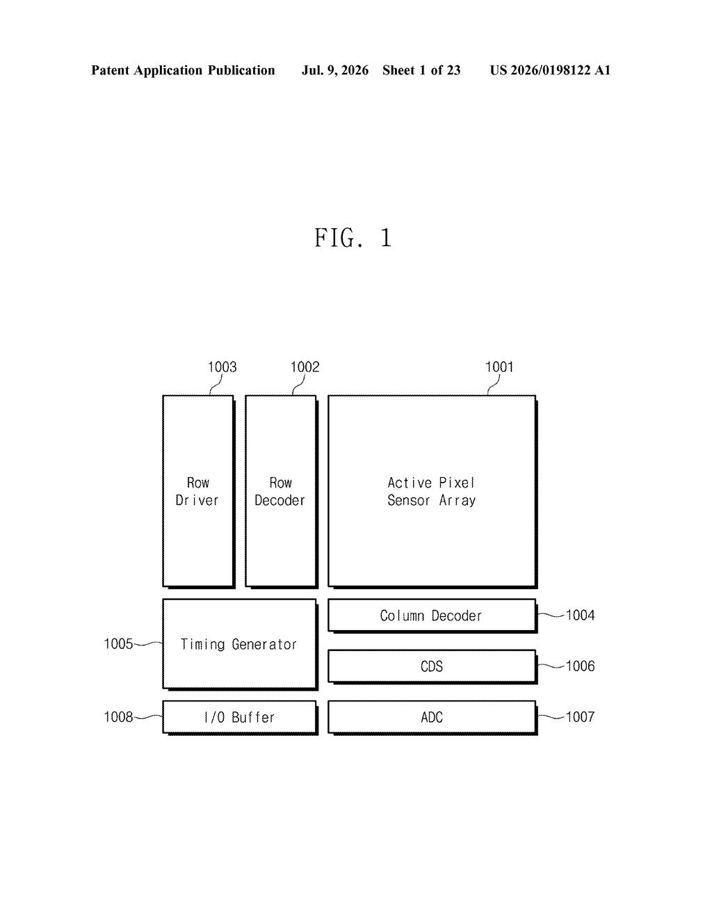 Samsung Image Sensor Patent: Pixel Grouping Design — figure from US 2026/0198122 A1