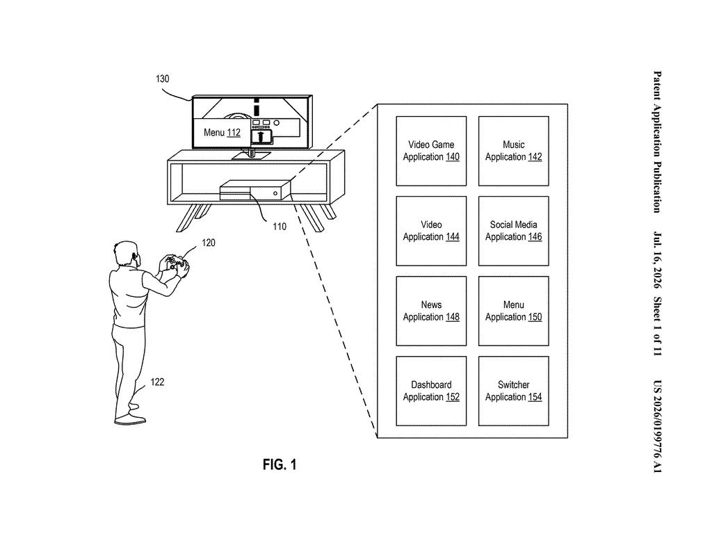 Sony Patent: Modular Video Game Controller with Rotating Input — figure from US 2026/0199776 A1