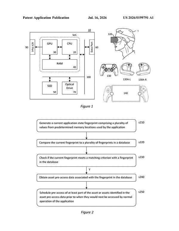 Patent drawing: New Filing Could End Gaming Load Screens by Reading Players' Next Move