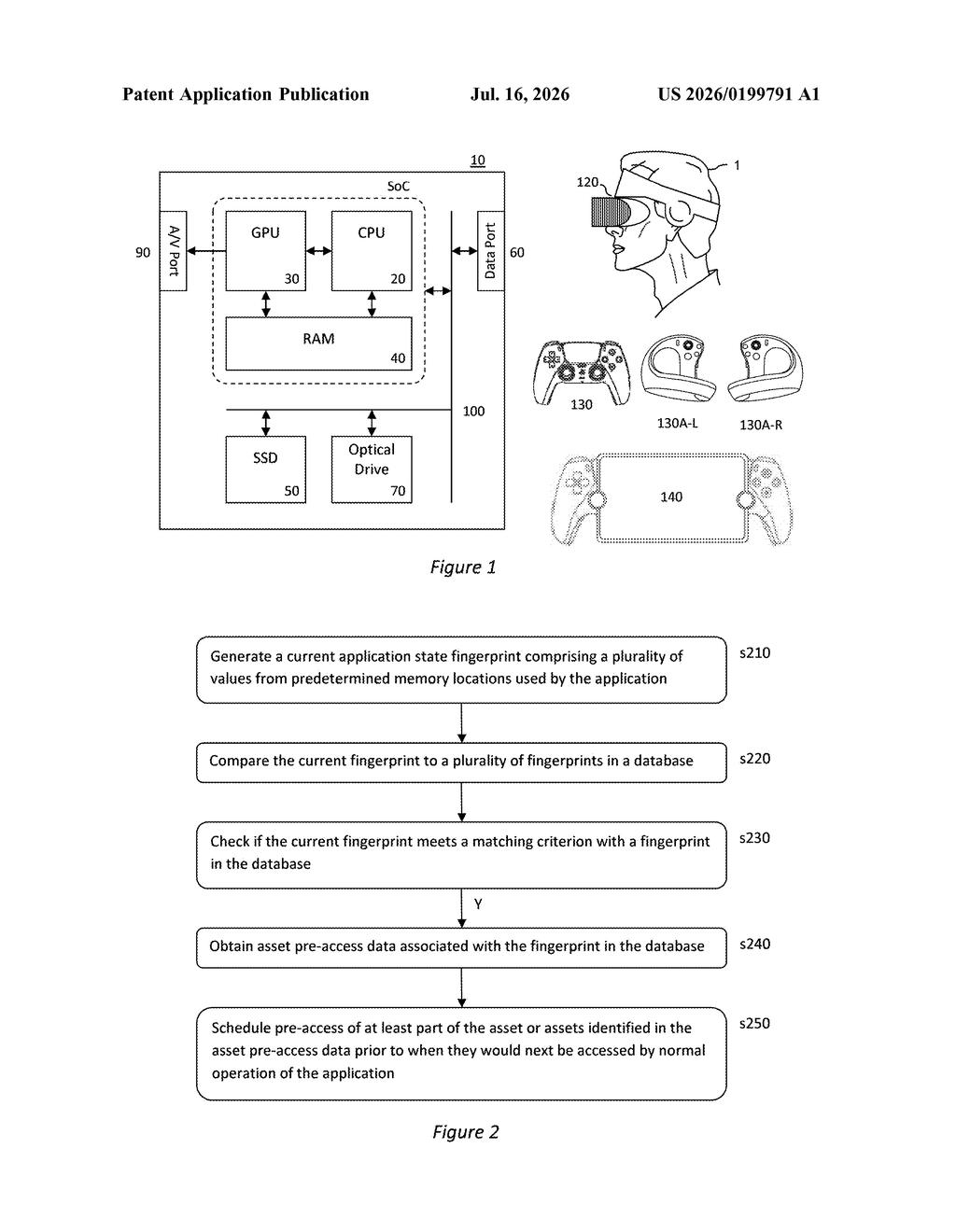 Sony Patent: PlayStation Asset Pre-Loading System Explained — figure from US 2026/0199791 A1
