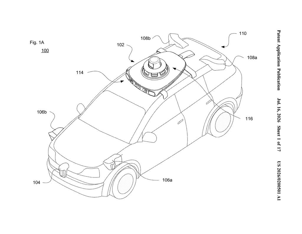 Waymo Patent: How Its Robotaxis Spot Your Customer — figure from US 2026/0200501 A1