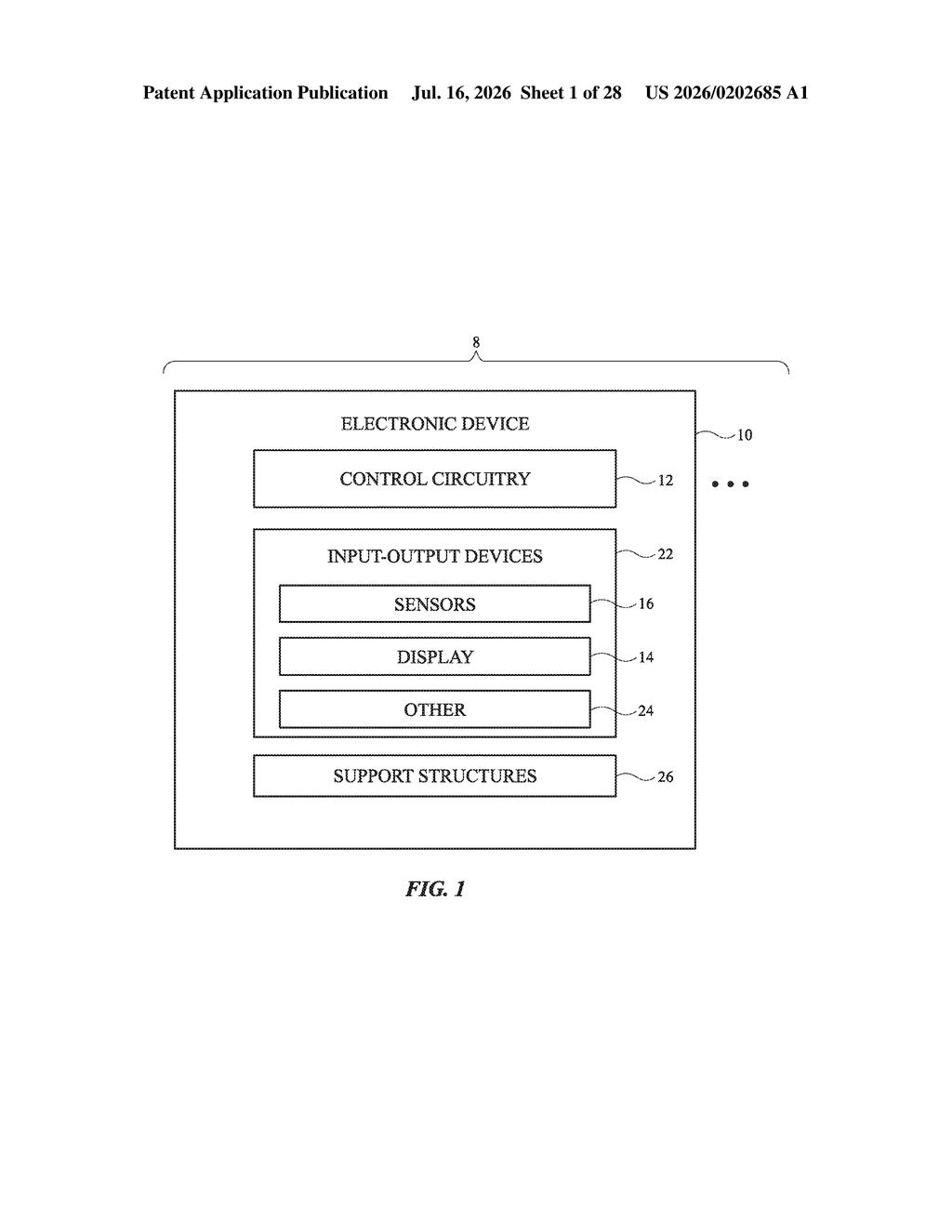 Apple Patent: Tunable Lens with Shape-Shifting Actuators — figure from US 2026/0202685 A1