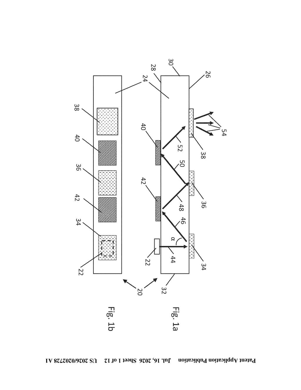 Apple Patent: Folded Light Beam Depth-Sensing System — figure from US 2026/0202728 A1