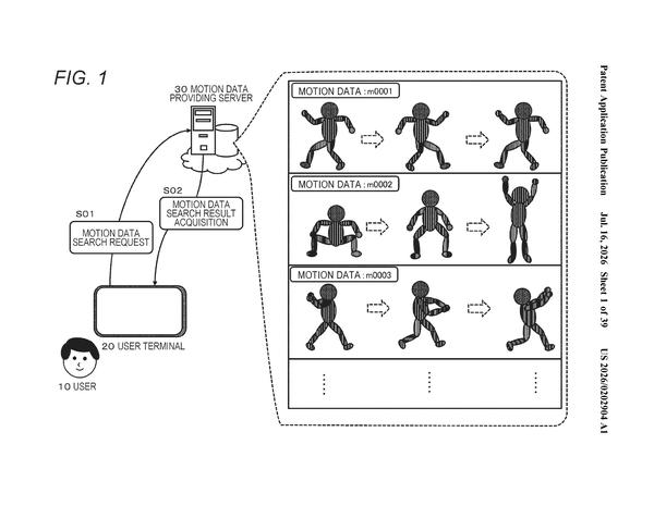 Patent drawing: Sony Patent Uses Body Poses as Bookmarks to Search Motion Data