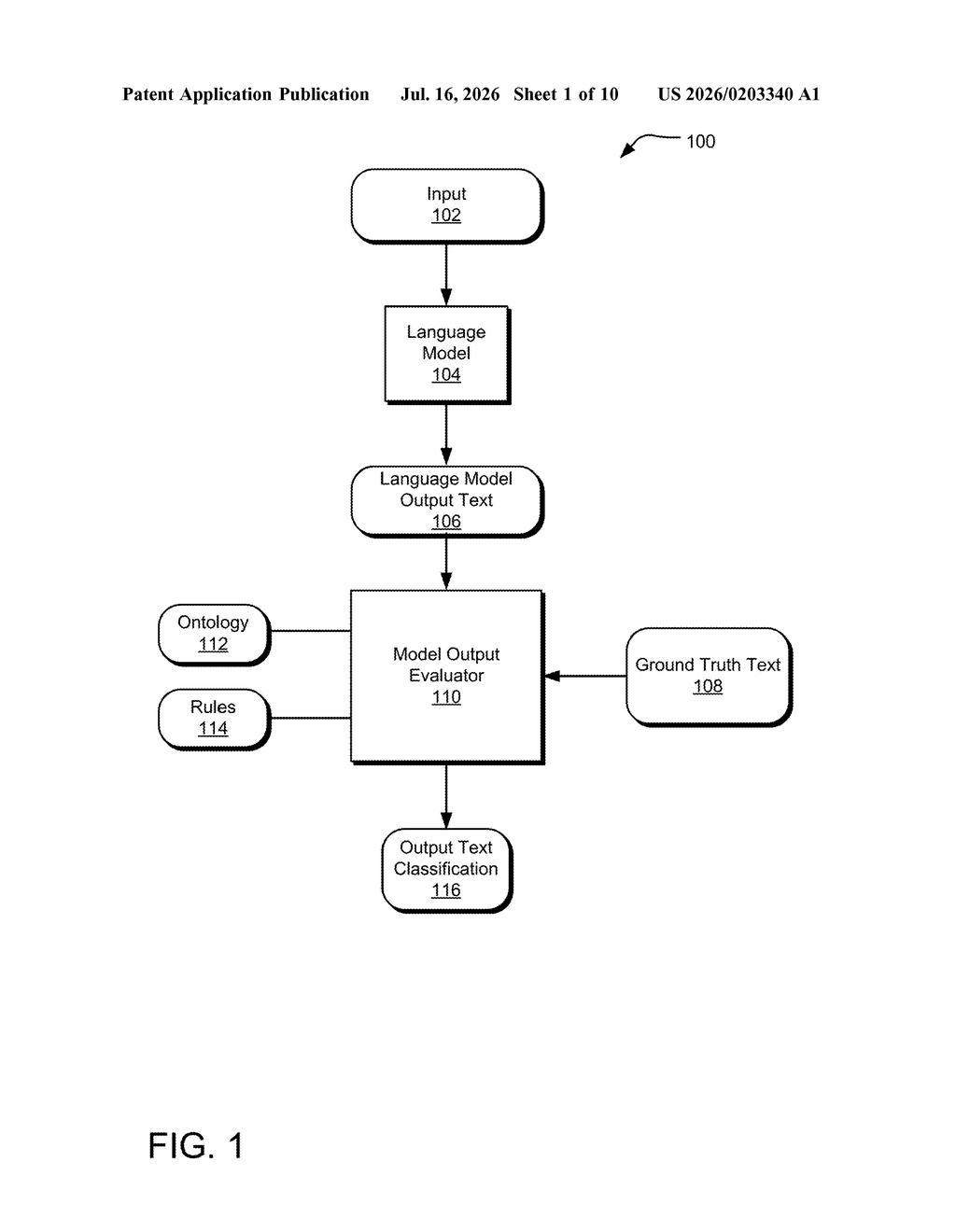 Microsoft Patent: Testing AI Answers With a Knowledge Map — figure from US 2026/0203340 A1