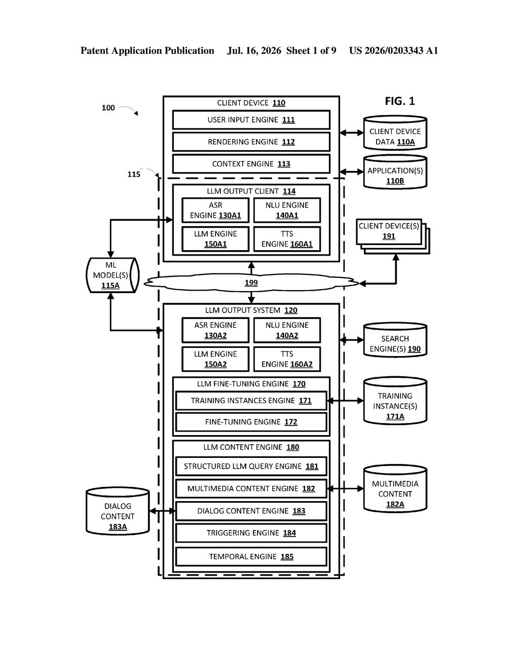 Google Patent: AI-Personalized Music and Voice Commentary — figure from US 2026/0203343 A1