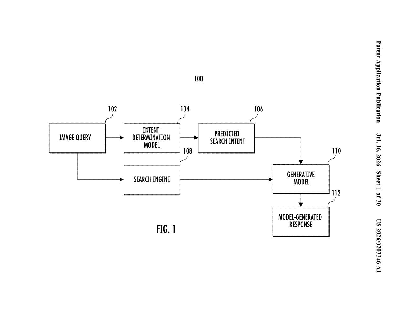 Google Patent: AI-Powered Visual Search That Reads Your Intent — figure from US 2026/0203346 A1