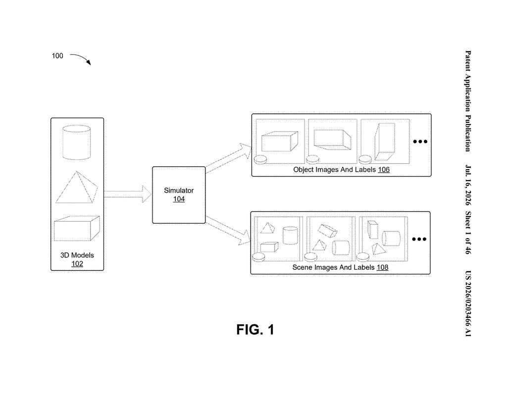 Nvidia Patent: Training AI With Simulated Real-World Physics — figure from US 2026/0203466 A1