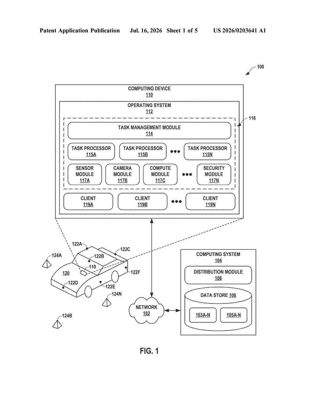 Google Patent: Managing AI Vision Tasks on Weak Hardware — figure from US 2026/0203641 A1