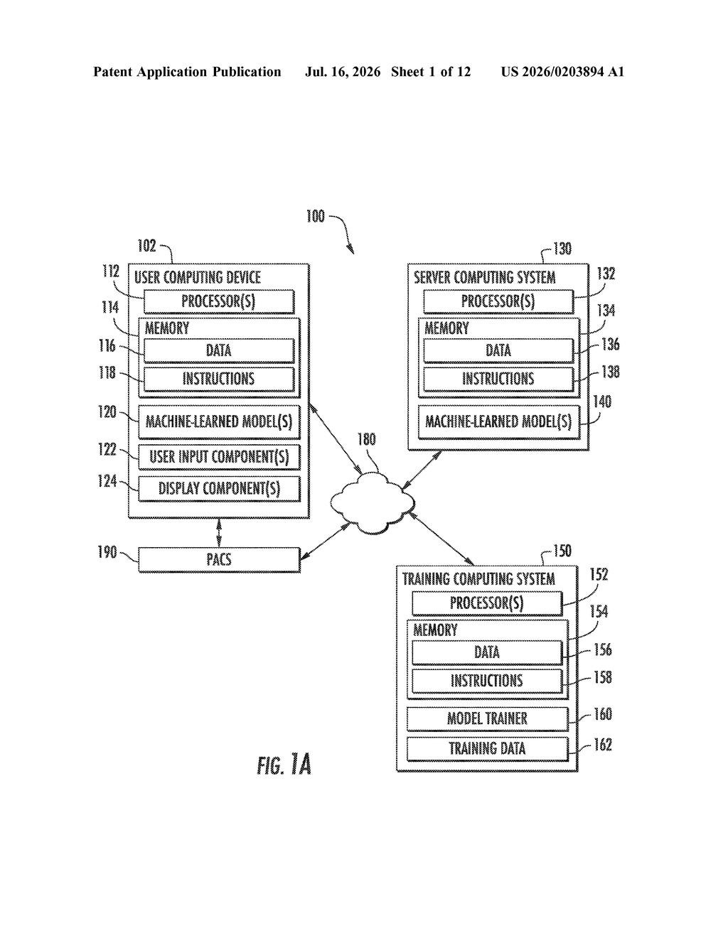 Google Patent: AI Mammography Output for Any Display — figure from US 2026/0203894 A1