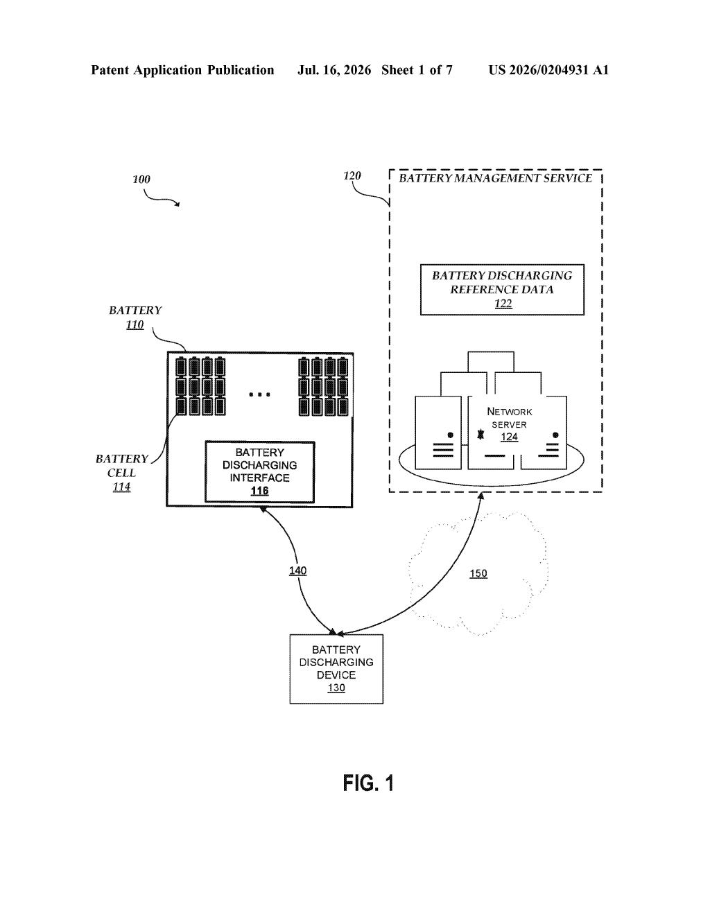 Tesla Patent: Battery Cell Imbalance Detection System — figure from US 2026/0204931 A1