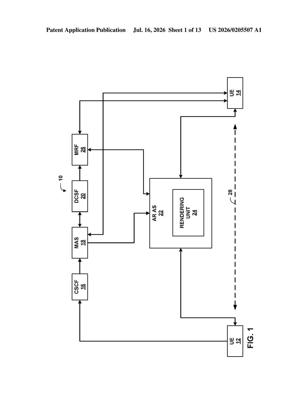 Qualcomm Patent: Streaming Partial Avatar Assets in AR Calls — figure from US 2026/0205507 A1