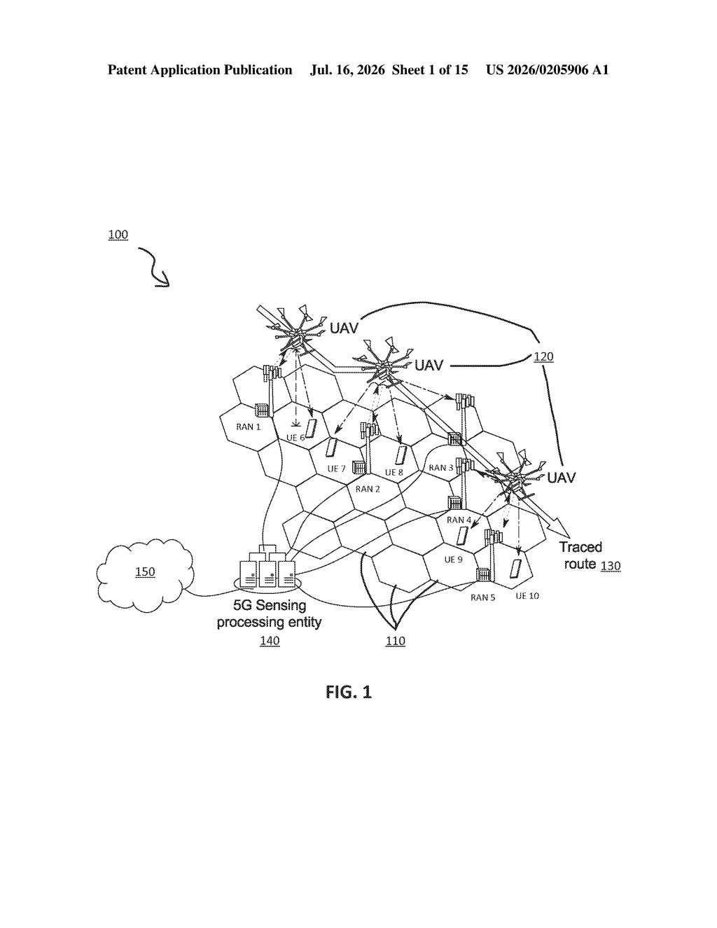 Samsung Patent: 5G Network Tracking Mobile Objects — figure from US 2026/0205906 A1