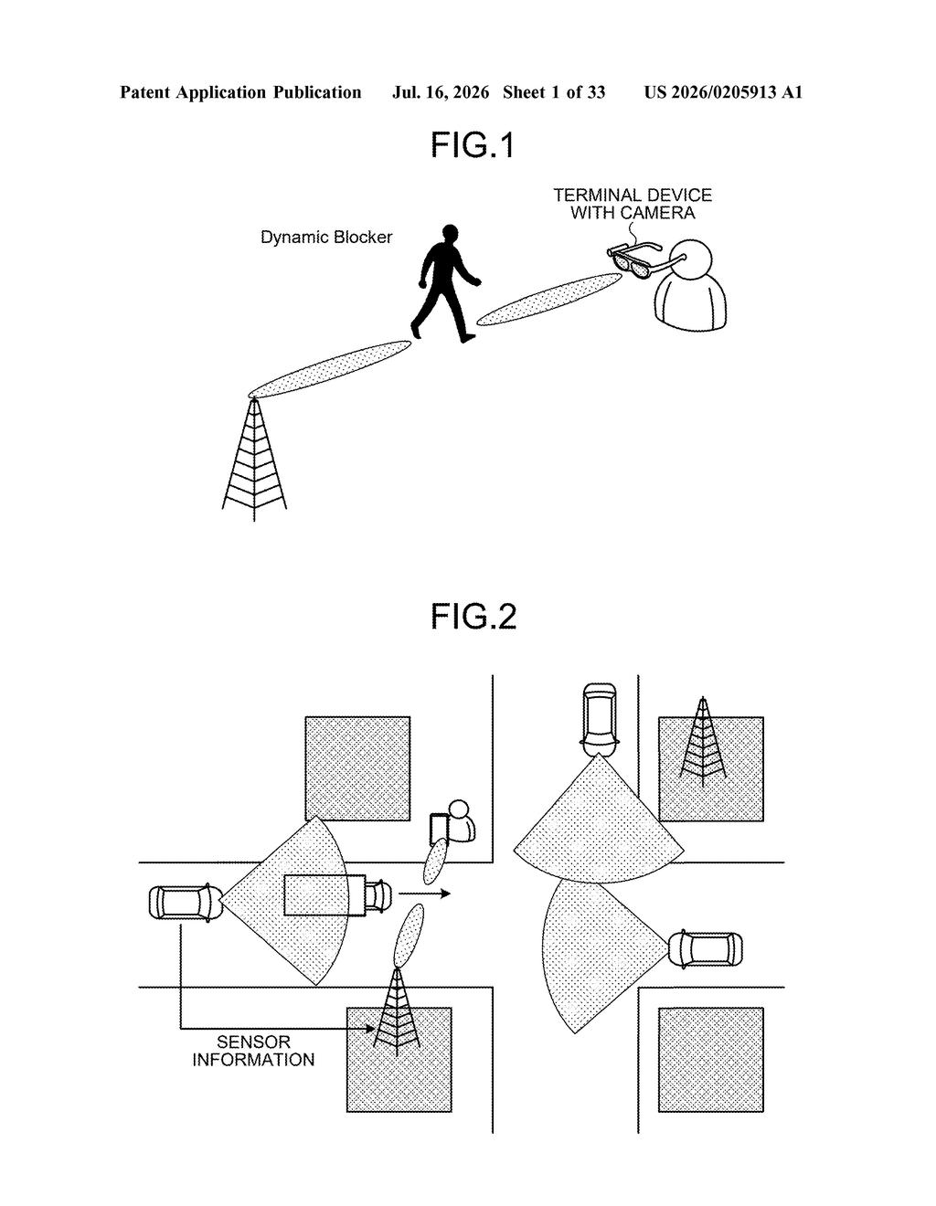 Sony Patent: Link Recovery Using Object Position Sensing — figure from US 2026/0205913 A1