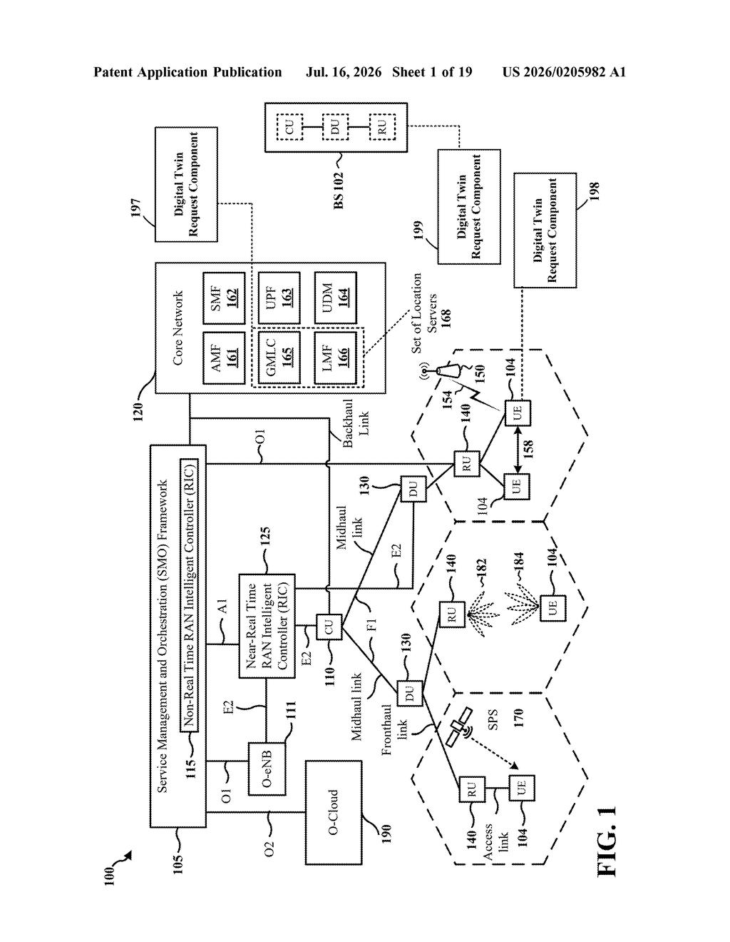 Qualcomm Patent: Digital Twin Location Verification for 5G — figure from US 2026/0205982 A1