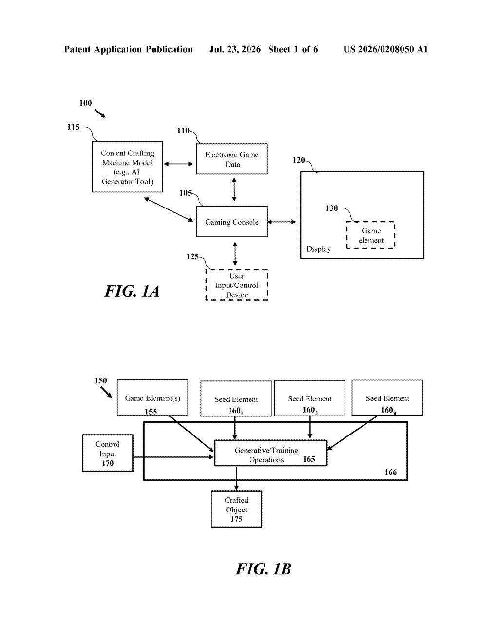 Sony Patent: AI-Generated Game Items From Text Prompts — figure from US 2026/0208050 A1
