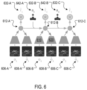 Patent drawing: Google Patents AI That Rehearses Future Scenarios Before Choosing Its Next Action