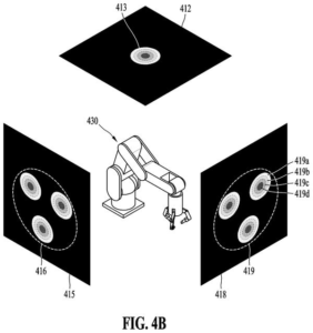 Patent drawing: Samsung Patents a Robot Arm That Zooms In Before It Grabs