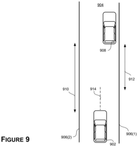 Patent drawing: Nvidia Patents a Way to Keep Self-Driving Cars Clear of Roadside Obstacles