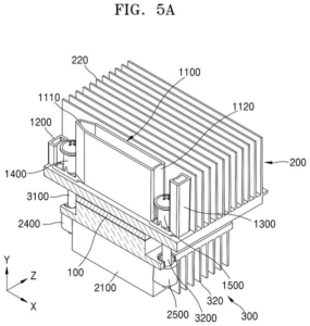 Patent drawing: Samsung Patents a Cooling Assembly That Pulls Heat Away From Refrigerator Components