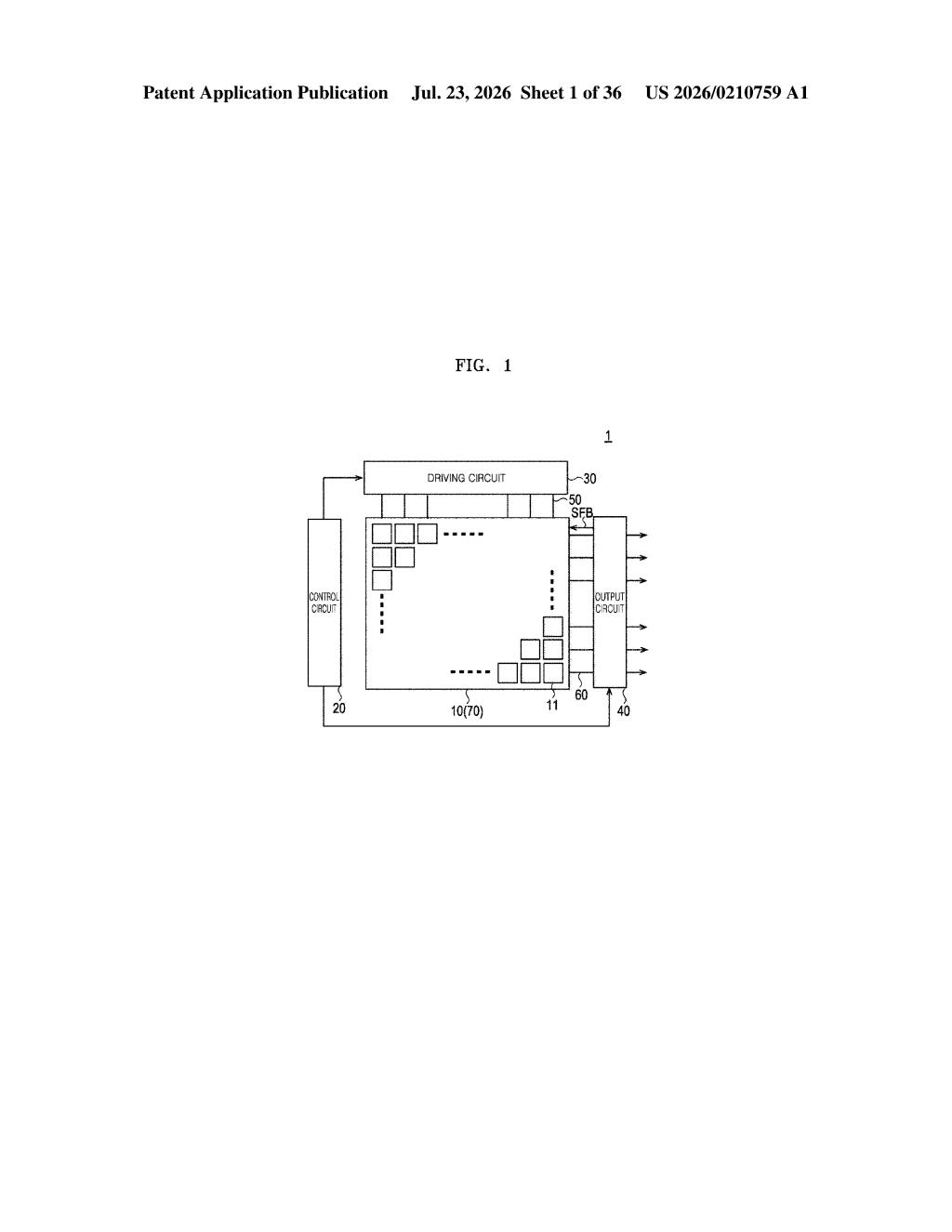 Samsung Patent: Tunable Photodetector with Gate-Controlled Gain — figure from US 2026/0210759 A1