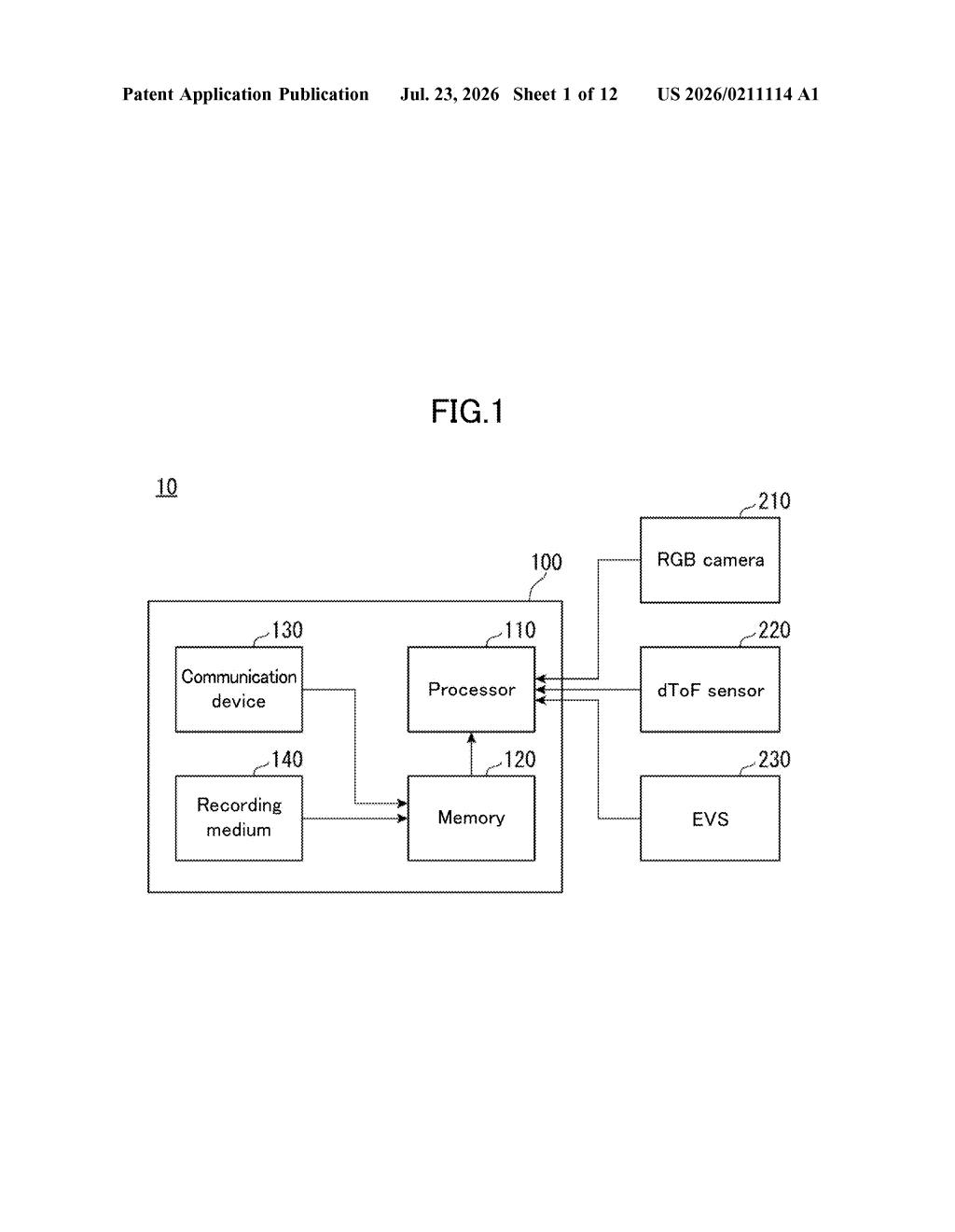 Sony Patent: Syncing Two Sensors With Different Frame Rates — figure from US 2026/0211114 A1