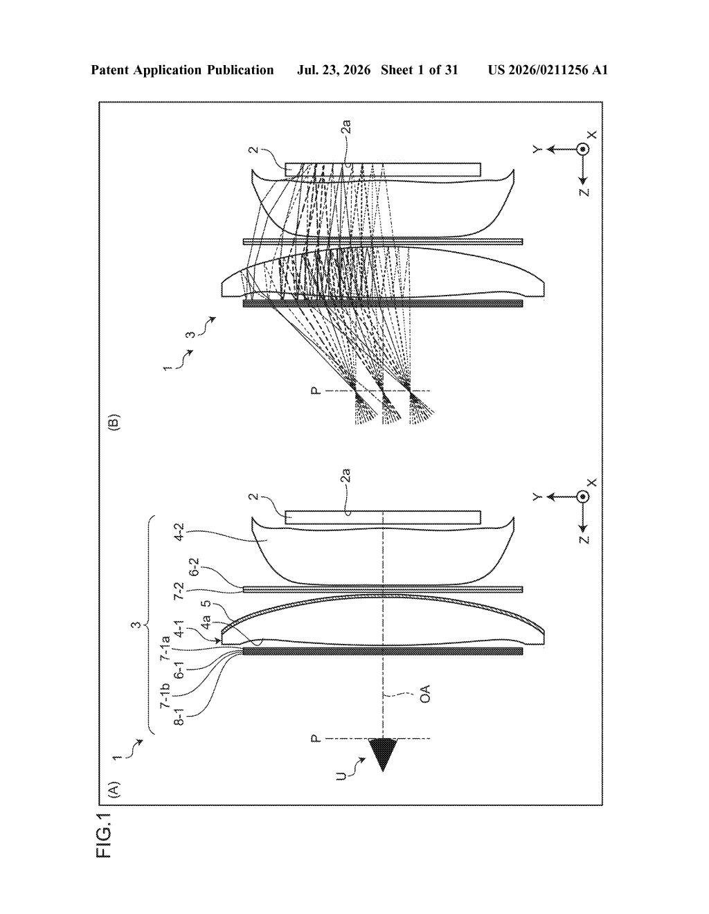 Sony Patent: Diffractive Lens System for VR/AR Displays — figure from US 2026/0211256 A1